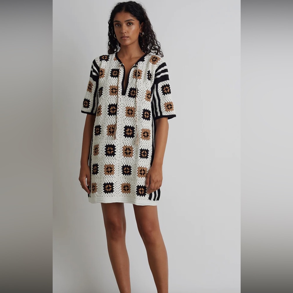 Eleven Six Tia Tunic Crochet Xs NEW